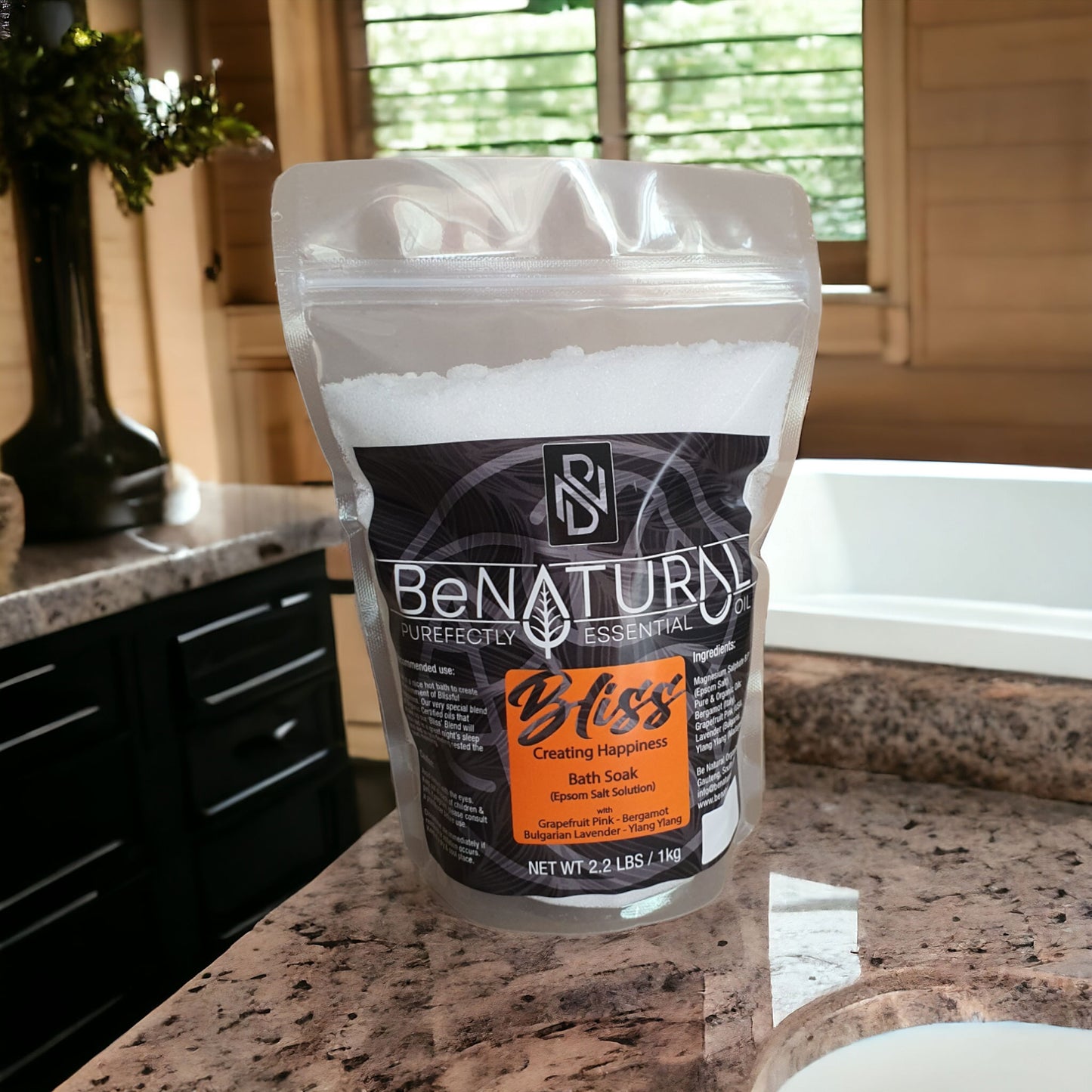 Pure Epsom Salt - Bliss Bath Soak with Organic Essential Oils