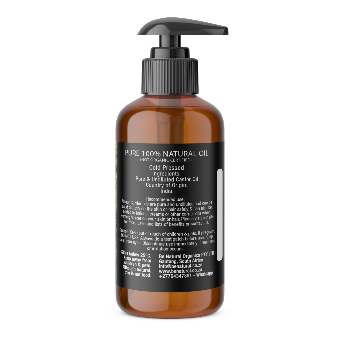 Castor oil - Cold pressed & Hexane Free - Pure & Natural Oil - 500ml