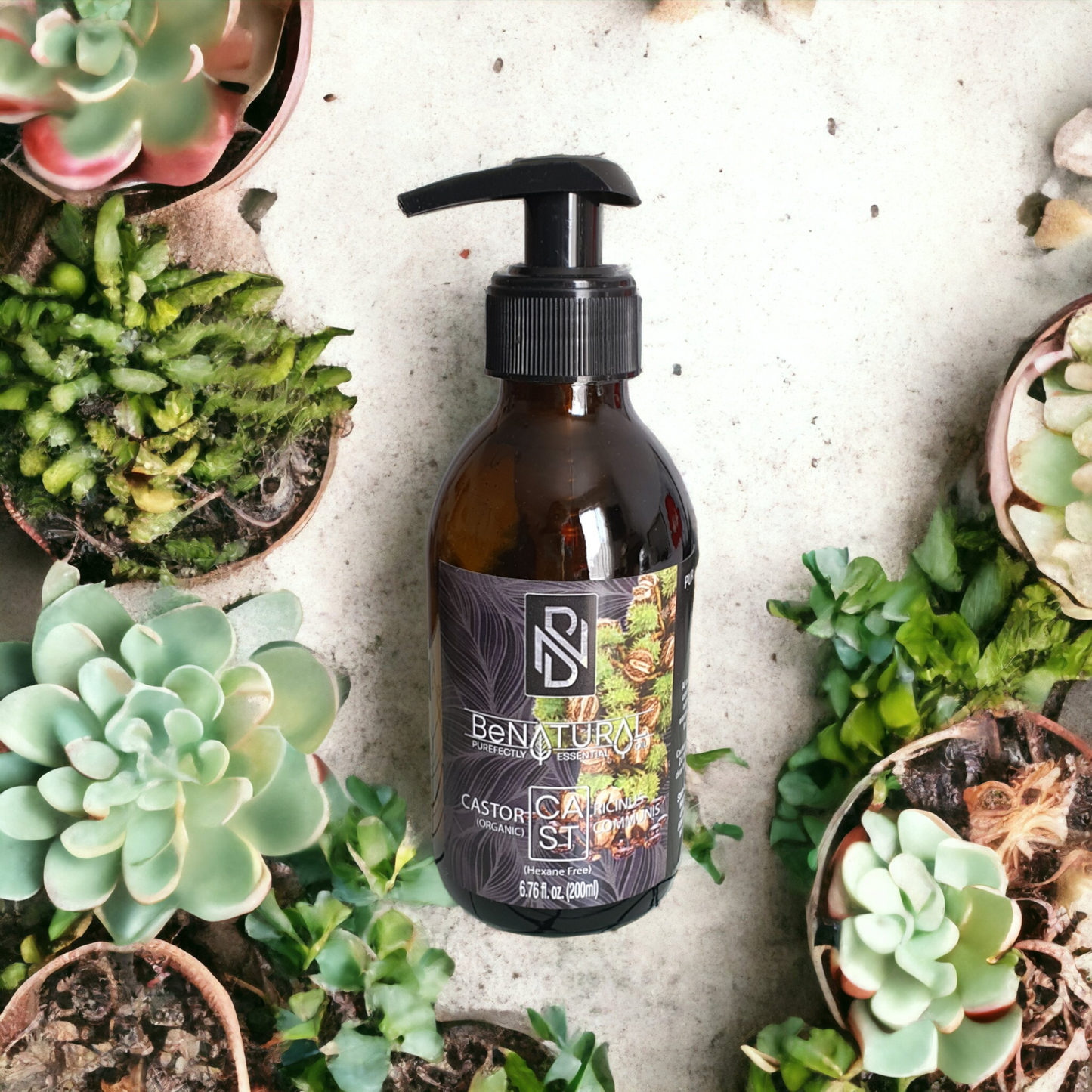 Organic Castor Oil - Cold Pressed & Hexane Free - 200ml