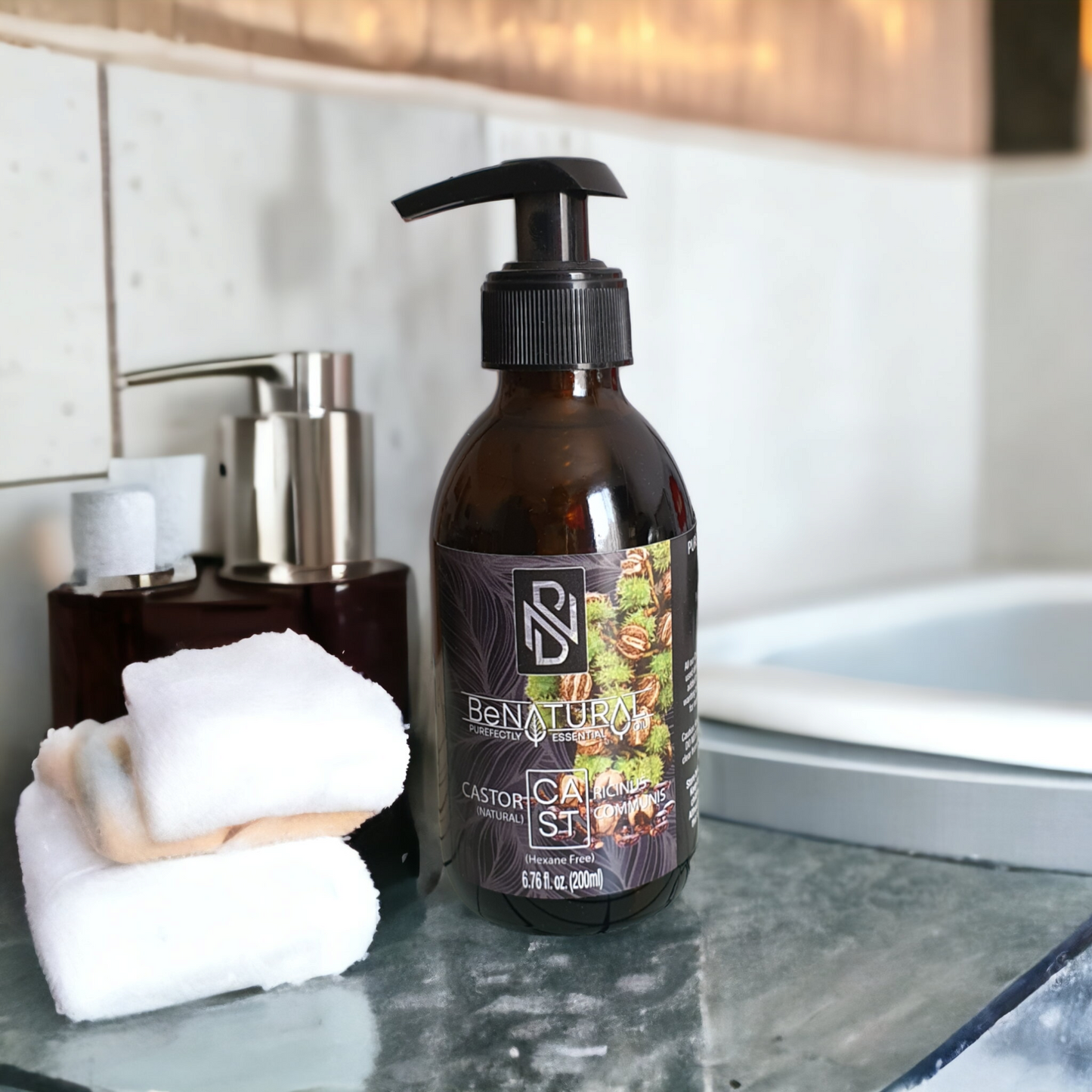 Castor Oil - Cold Pressed & Hexane Free - Pure & Natural Oil - 200ml