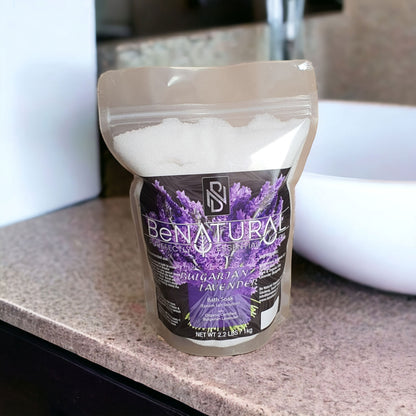 Pure Epsom Salt - Bath Soak with Organic Bulgarian Lavender Essential Oil