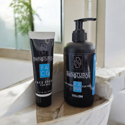 Natural Skincare Combo for Men - Face Wash & Cream: The Ultimate Organic Skincare Solution