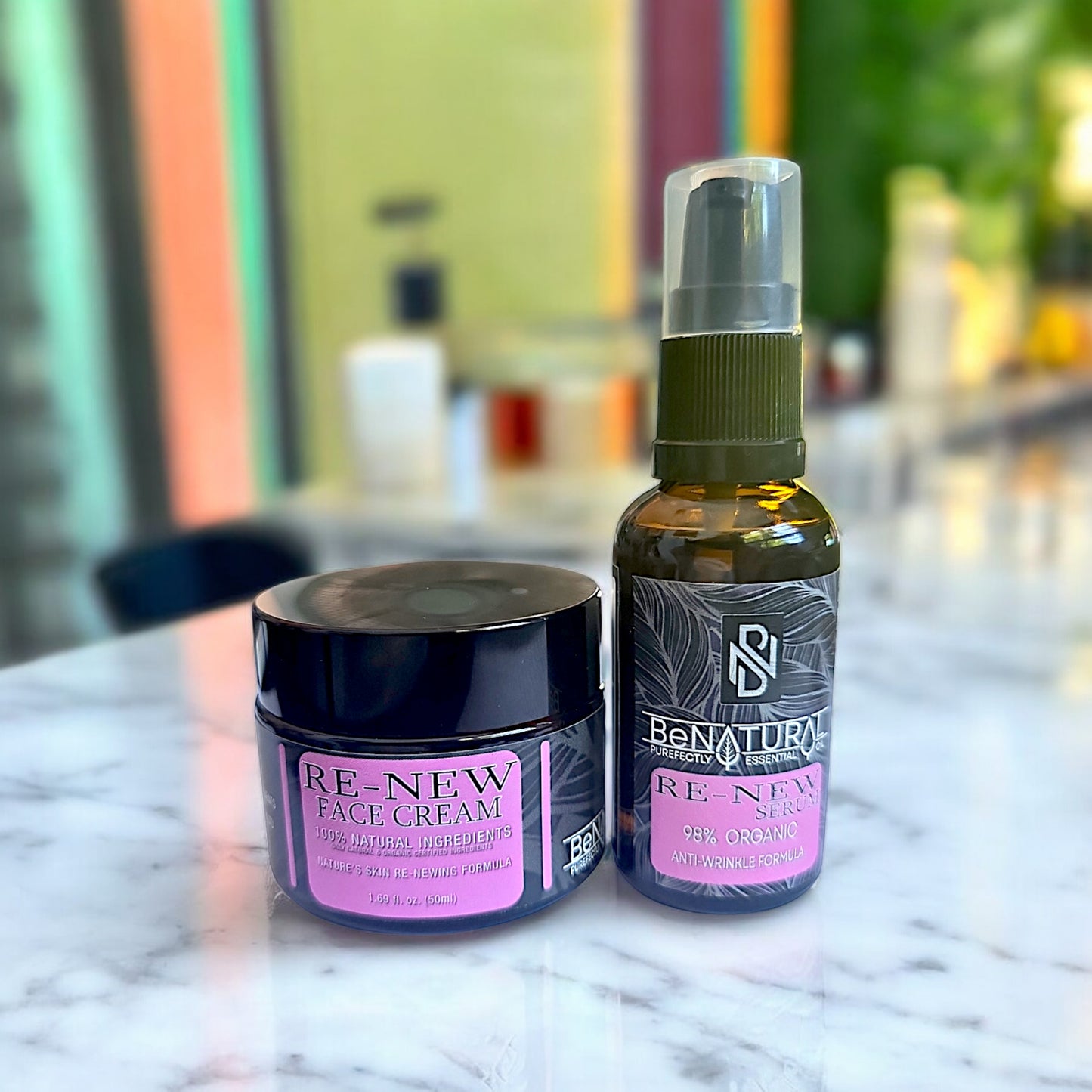 Re-New Skin Combo: The Ultimate Luxury Organic Skincare Duo for Glowing, Rejuvenated Skin