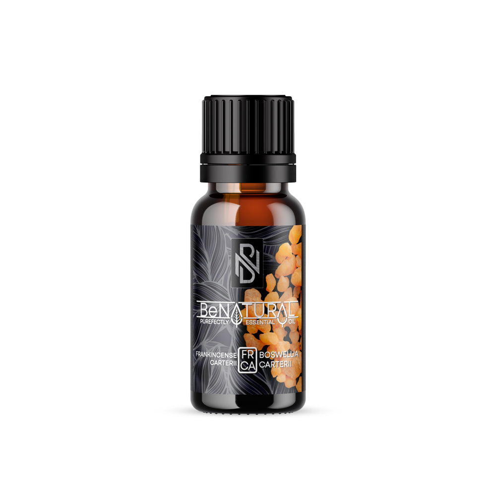 Frankincense Carterii is the best quality oil, within the Frankincense family.  This oil has quite a distinctive aroma that can be described as woody, earthy, and spicy with fruity notes. Considered to be pure incense and therefore most desirable.  When diffused, its sedative, earthy fragrance is known to enhance the mood and combat stress and anxiety.